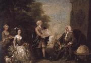 William Hogarth Veteran family painting